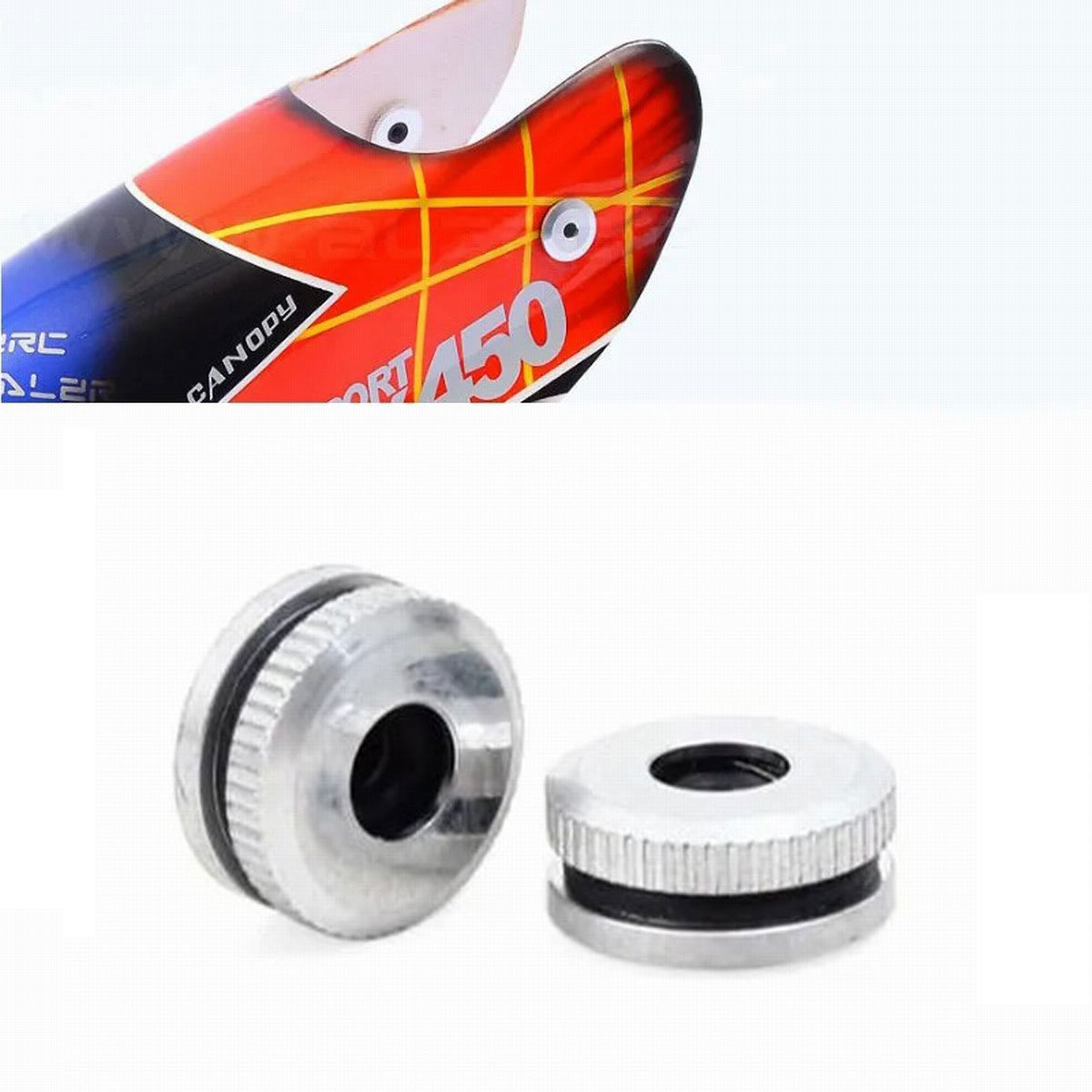 Metal Canopy Mounting Nuts for - Rc Helicopter Nitro บทวิจารณ์และราคา