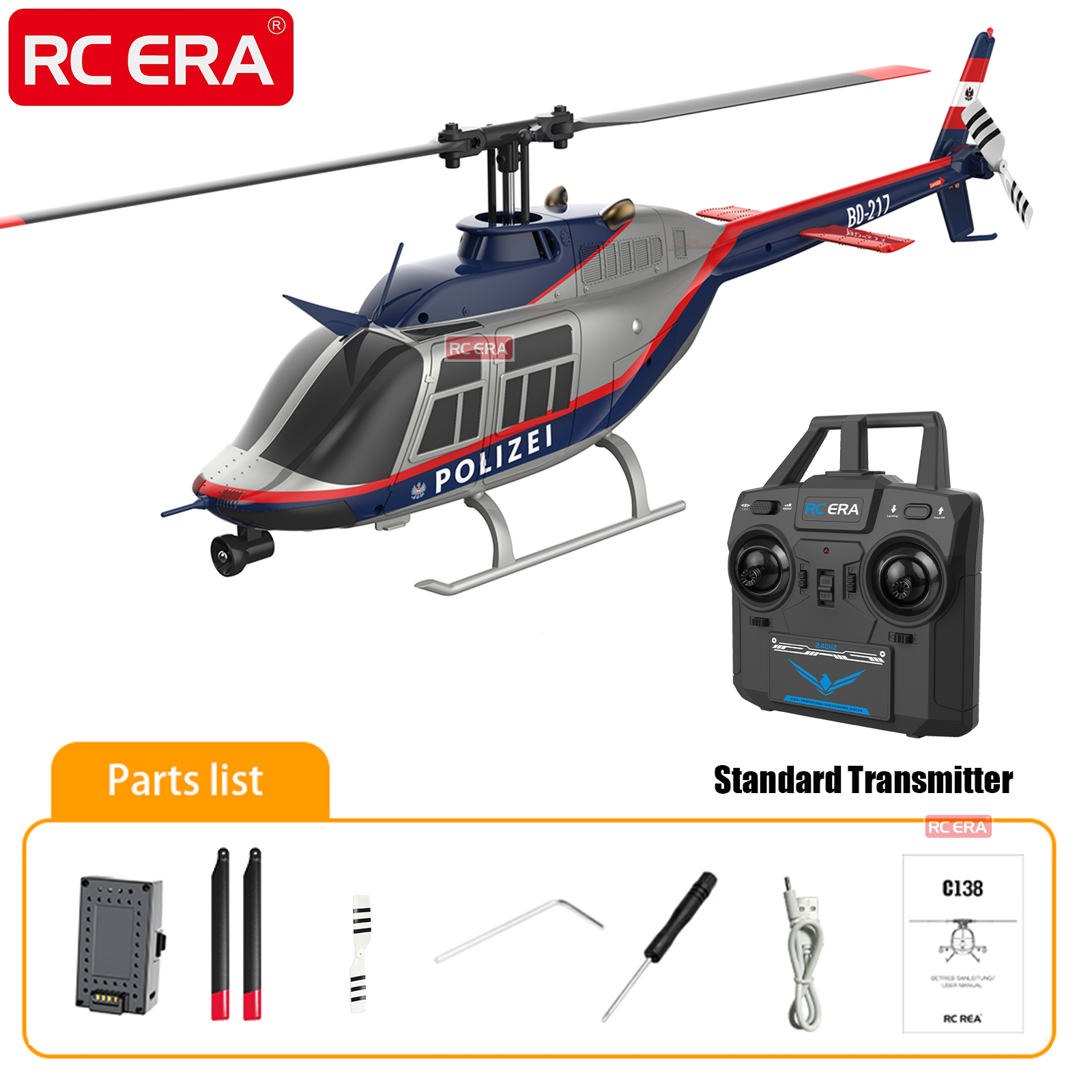 RC ERA C138 BELL 206 Jet Range - Rc Helicopter Large บทวิจารณ์และราคา