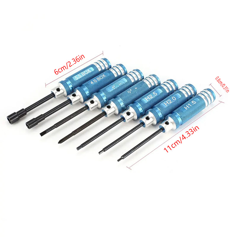 7Pcs 1.5 2.0 2.5mm RC Hex Driv - Rc Helicopter Tool Kit บทวิจารณ์และราคา