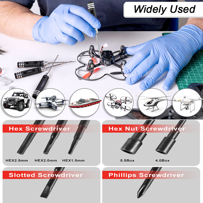 7Pcs 1.5 2.0 2.5mm RC Hex Driv - Rc Helicopter Tool Kit บทวิจารณ์และราคา