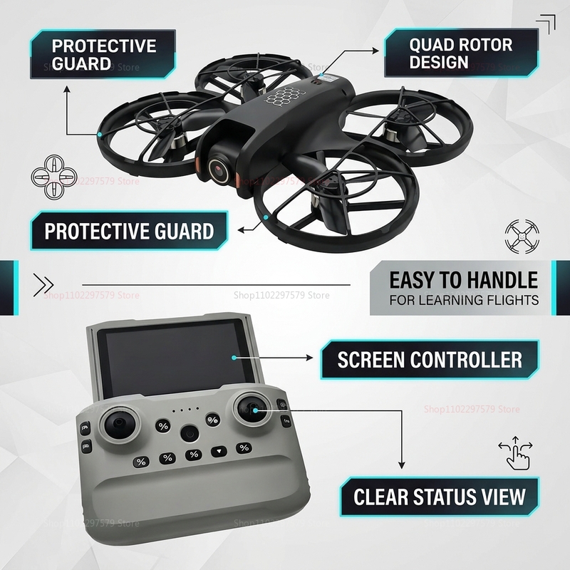 2026 New M5 Mini Drone 8K HD C - Rc Helicopter Gyro บทวิจารณ์และราคา