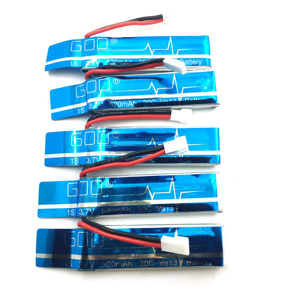 5PCS 3.7V 520mAh 30C Upgraded  - Rc Helicopter Coaxial บทวิจารณ์และราคา