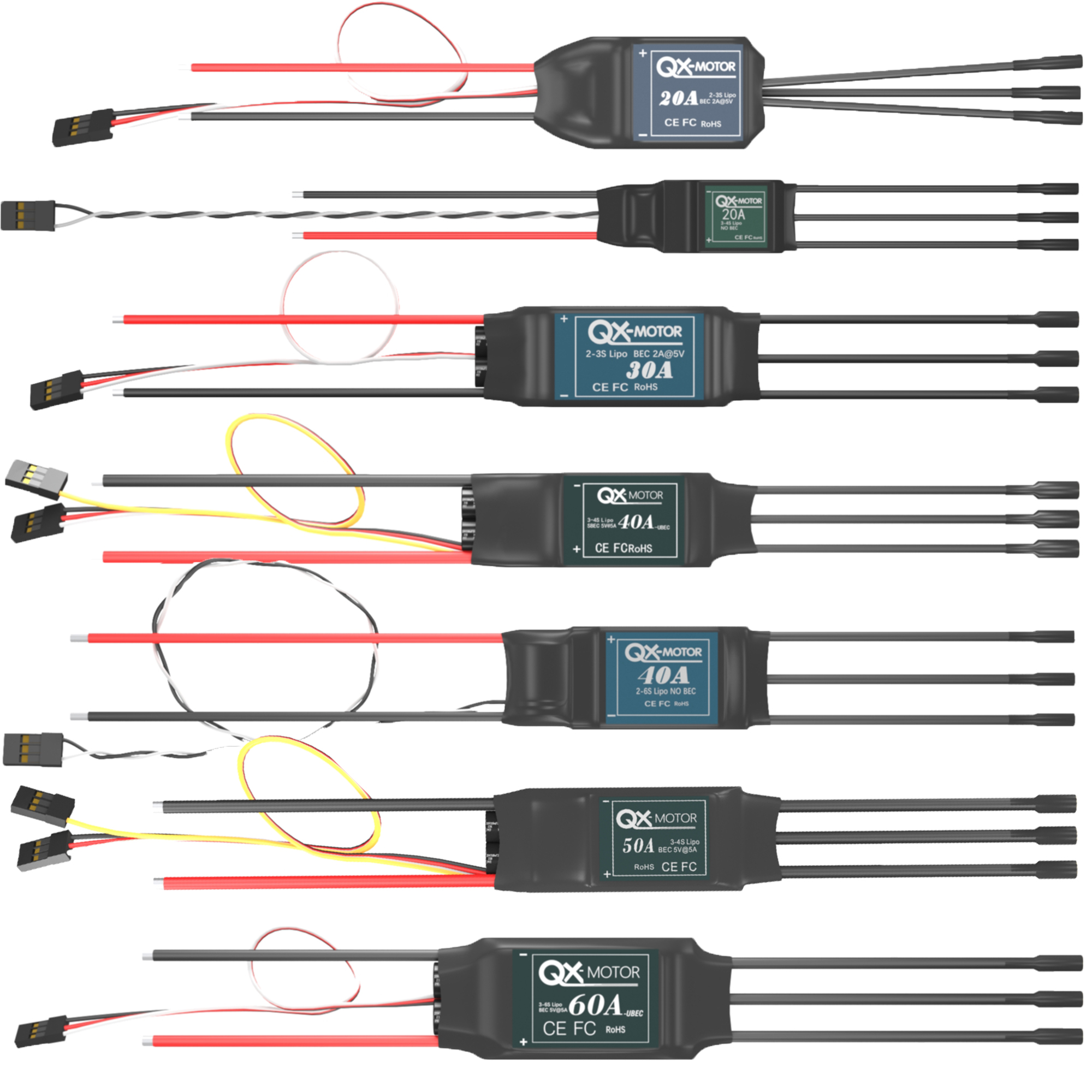 QX-MOTOR Brushless ESC series  - Rc Helicopter Battery บทวิจารณ์และราคา