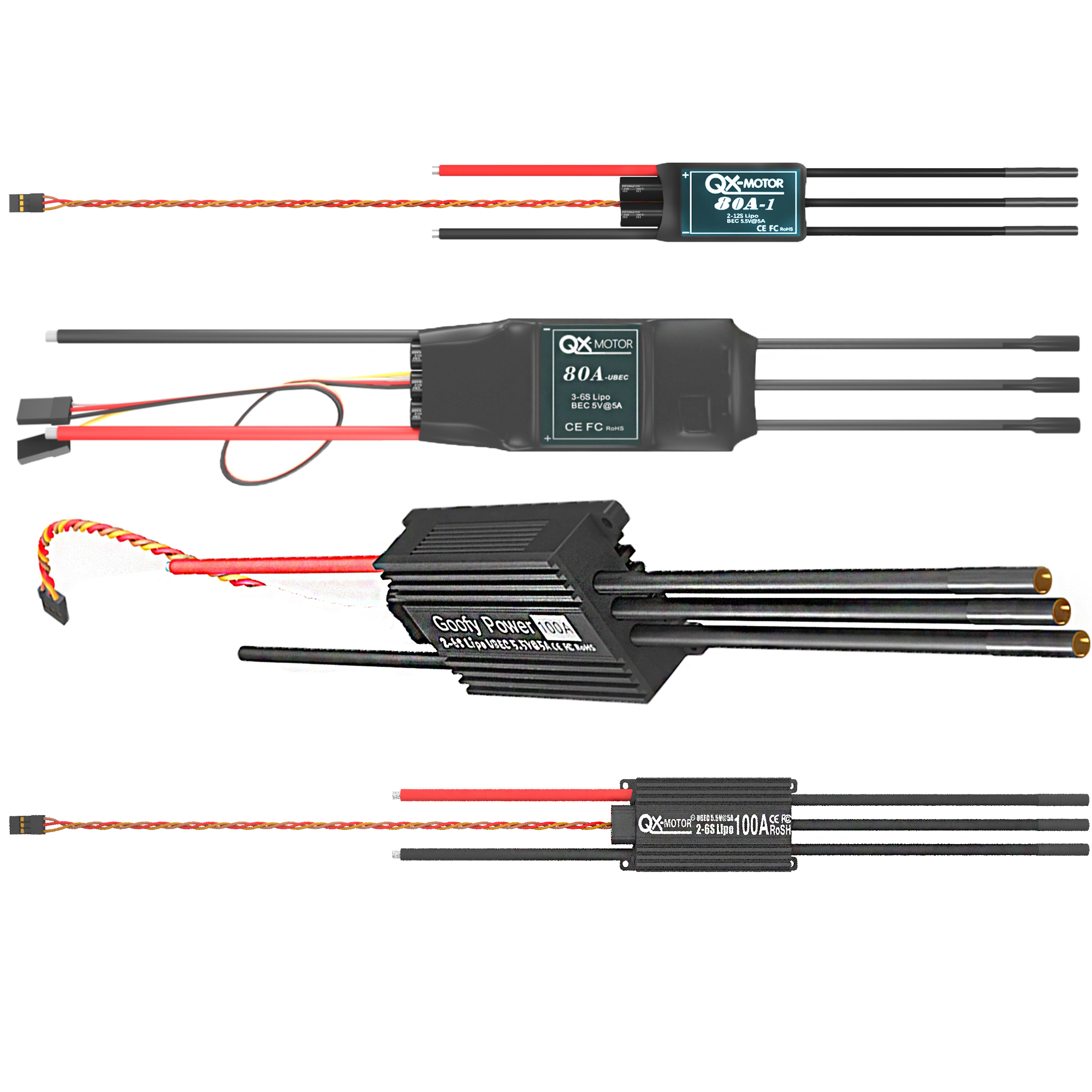QX-MOTOR Brushless ESC series  - Rc Helicopter Battery บทวิจารณ์และราคา