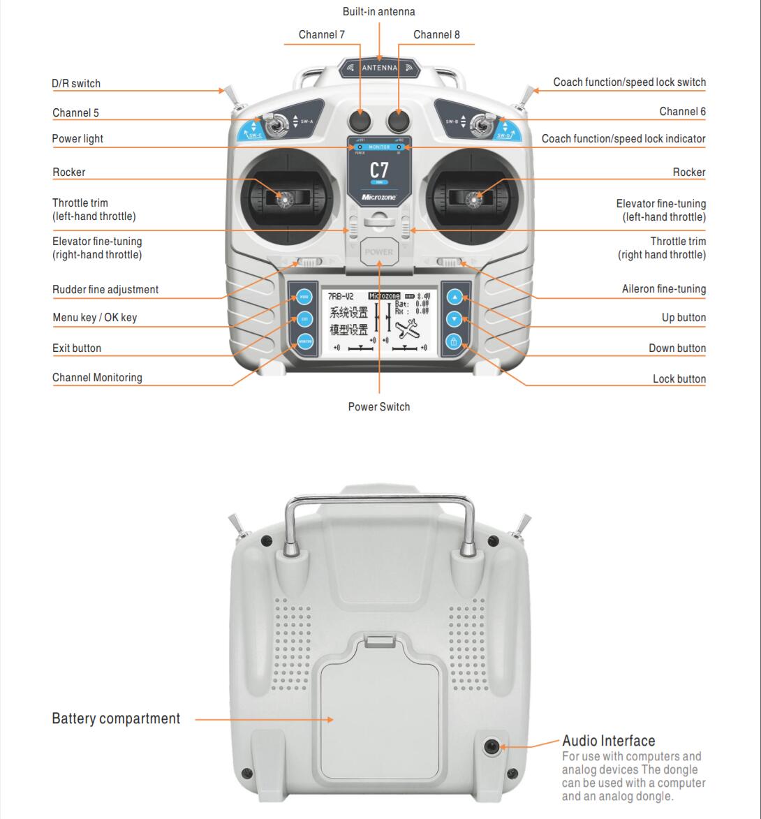 MicroZone MC7 Controller C7 MI - Rc Helicopter Mini บทวิจารณ์และราคา