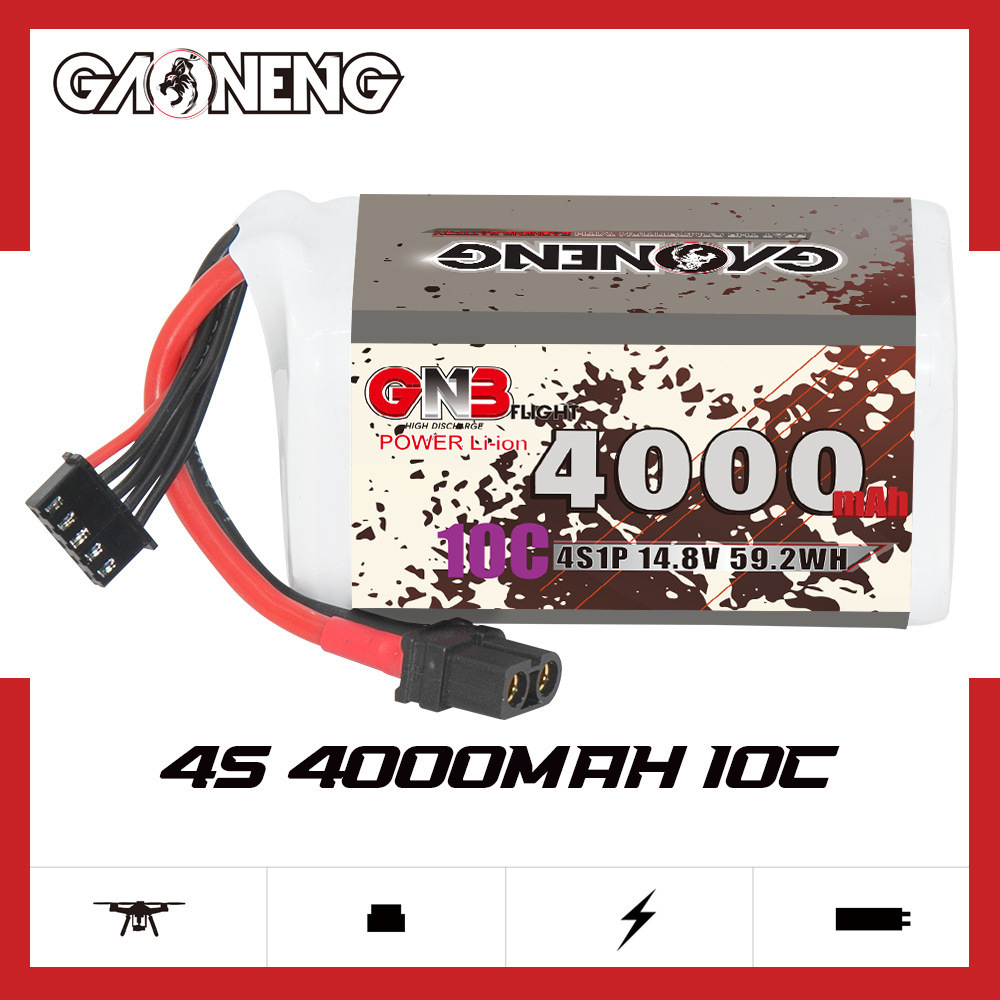 GNB 4000mAh 4S 14.8V 10C 20C W - Rc Helicopter Parts บทวิจารณ์และราคา