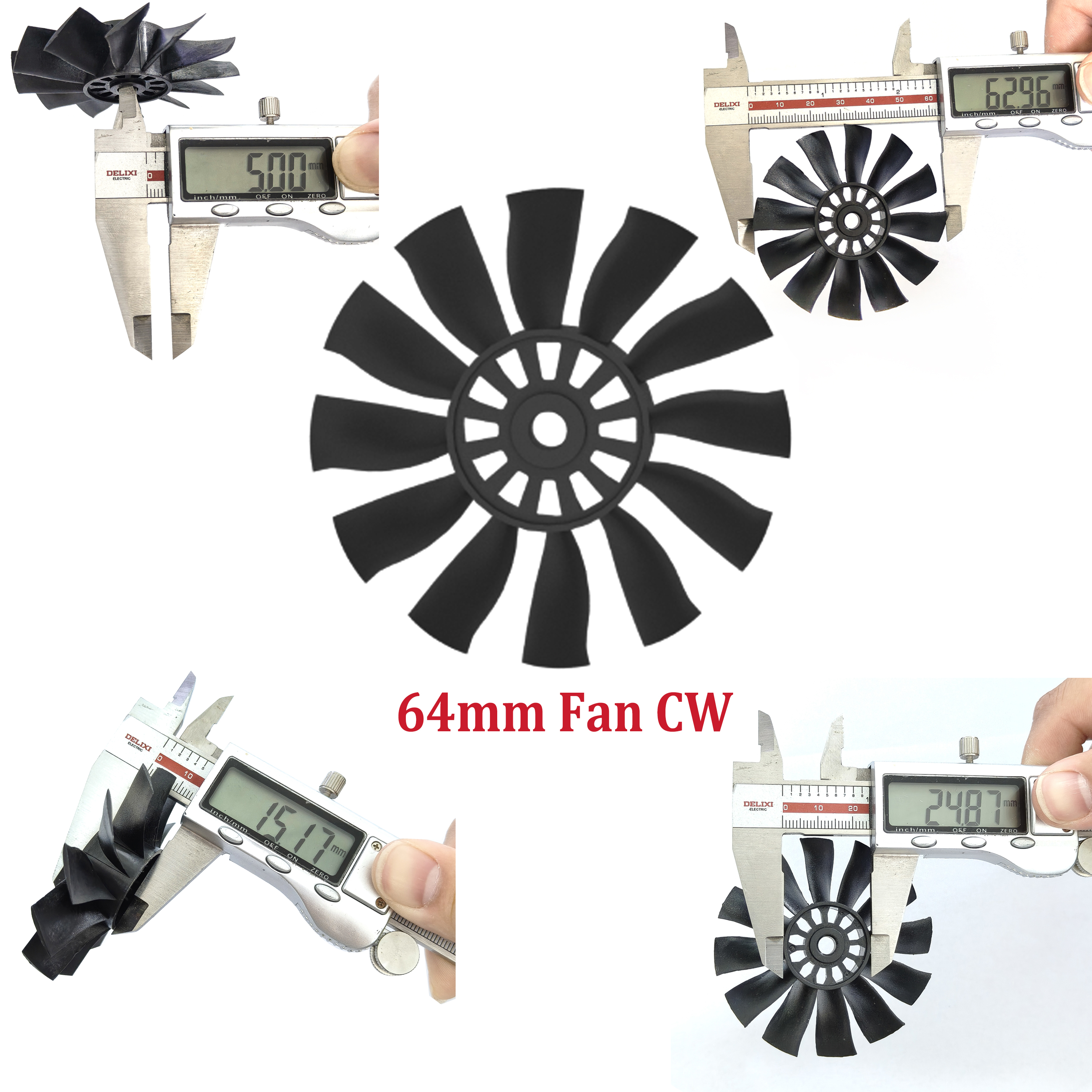 QX-MOTOR 12Blades CW CCW 70mm  - Rc Helicopter Blade บทวิจารณ์และราคา