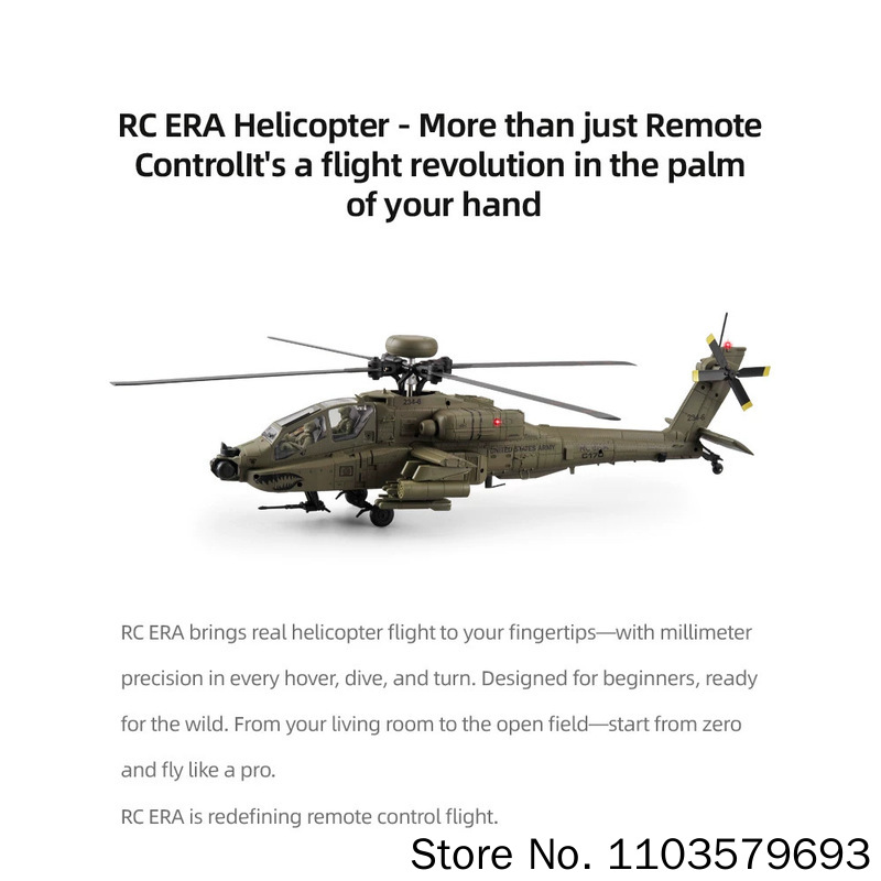Rc Era Rc Helicopter Ah 64d Ap - Rc Helicopter Single Rotor บทวิจารณ์และราคา