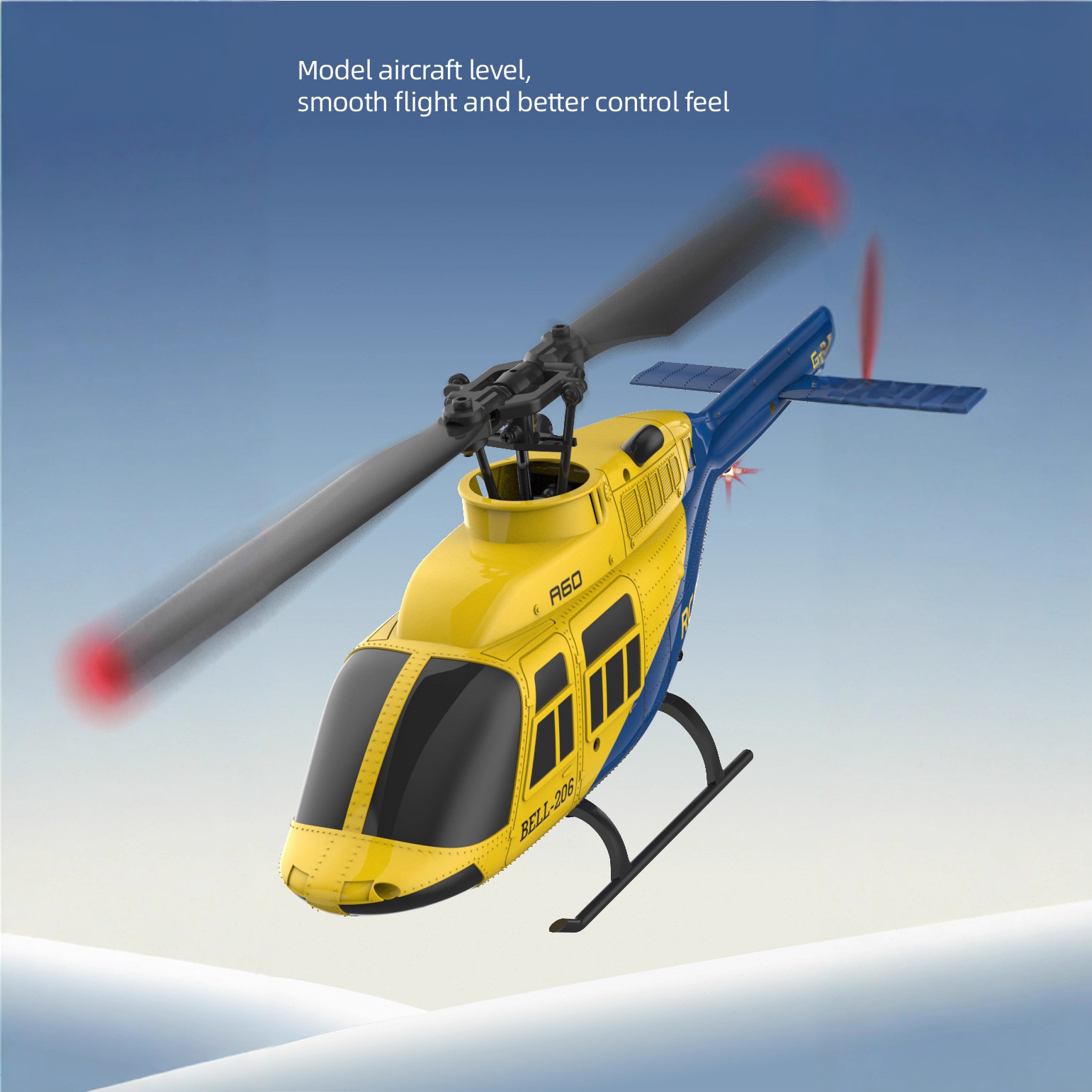 A60 1/42 Scale Bell 206 RC Hel - Rc Helicopter Single Rotor บทวิจารณ์และราคา