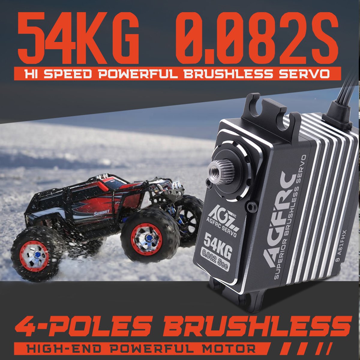 AGFRC A81FHX 54KG HV 4-Pole Br - Rc Helicopter Motor บทวิจารณ์และราคา