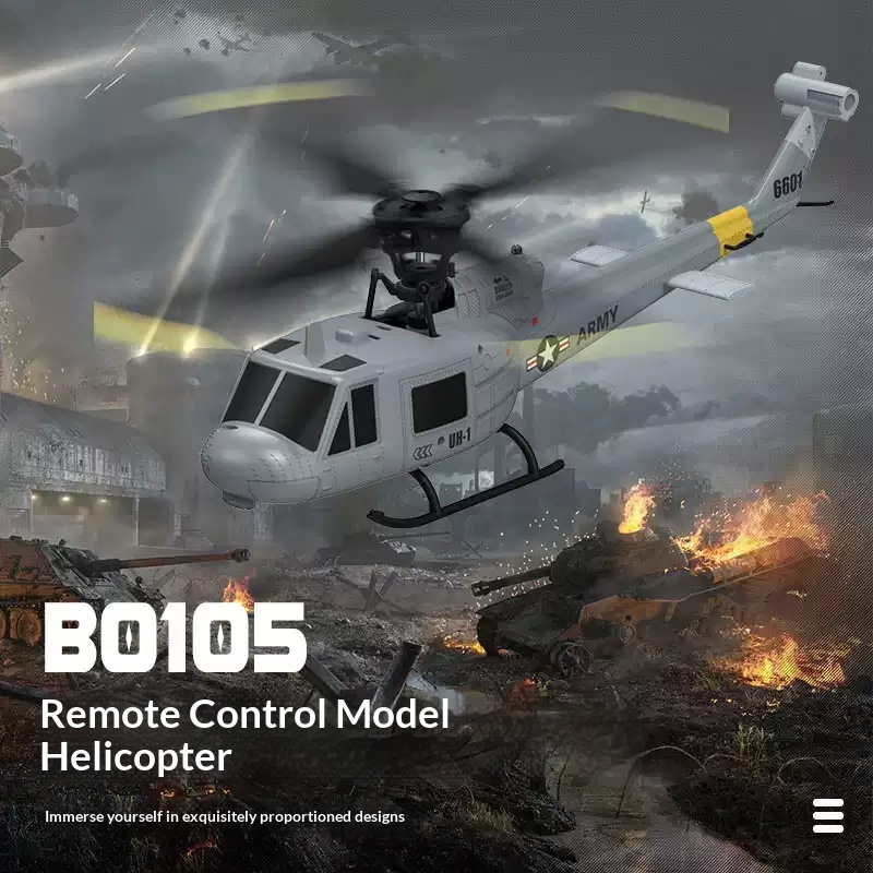 Huey F6601 4CH RC Helicopter - - Rc Helicopter Single Rotor บทวิจารณ์และราคา