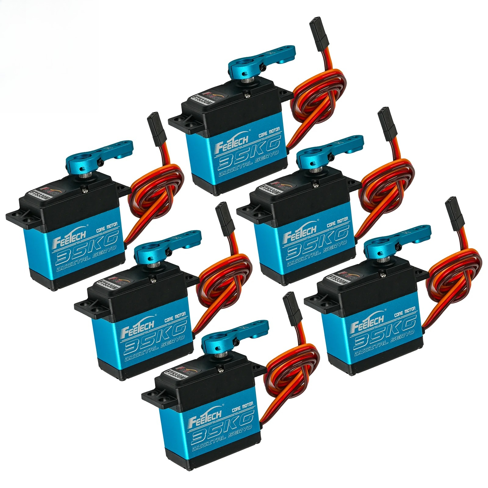 6PCS Feetech FT5330M 7.4V 35KG - Rc Helicopter Servo บทวิจารณ์และราคา