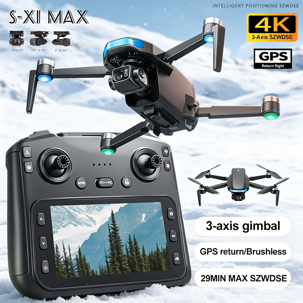 New S-X1 MAX Drone GPS 8K Prof - Rc Helicopter Case บทวิจารณ์และราคา