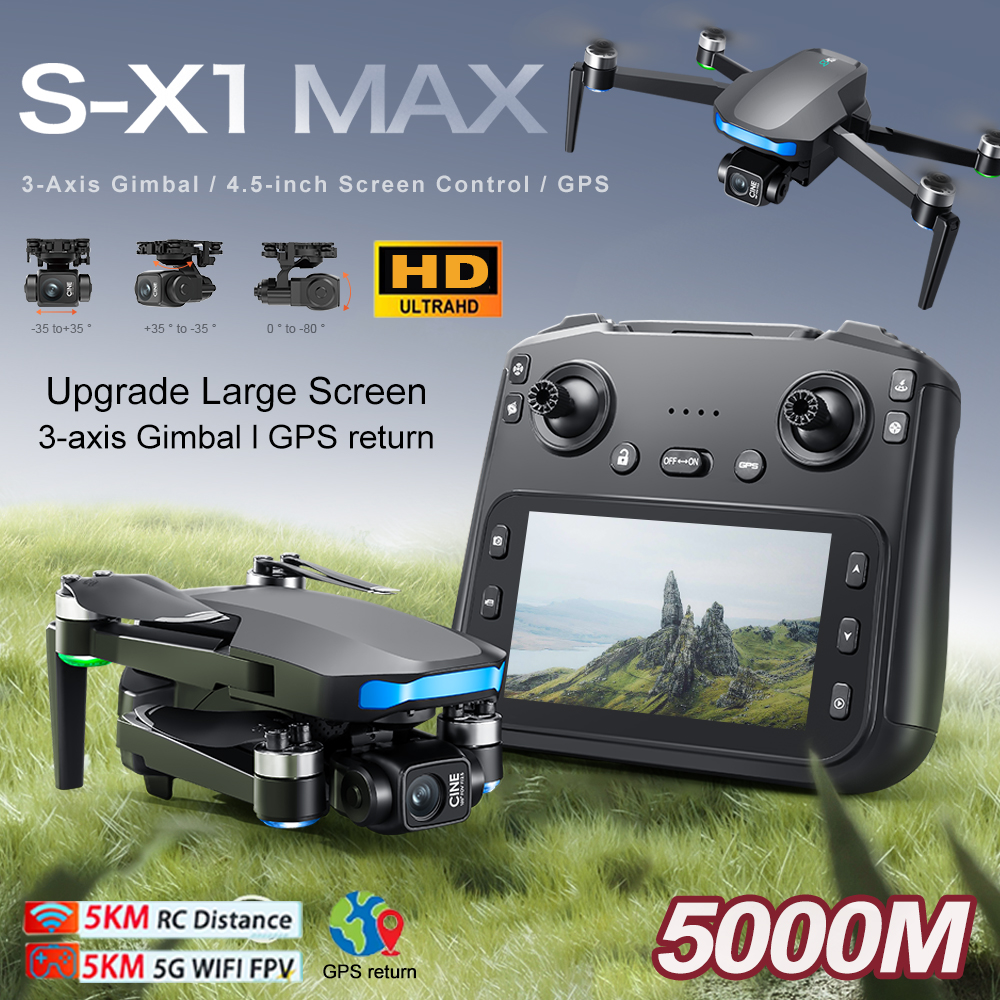 New S-X1 MAX Drone GPS 8K Prof - Rc Helicopter Case บทวิจารณ์และราคา