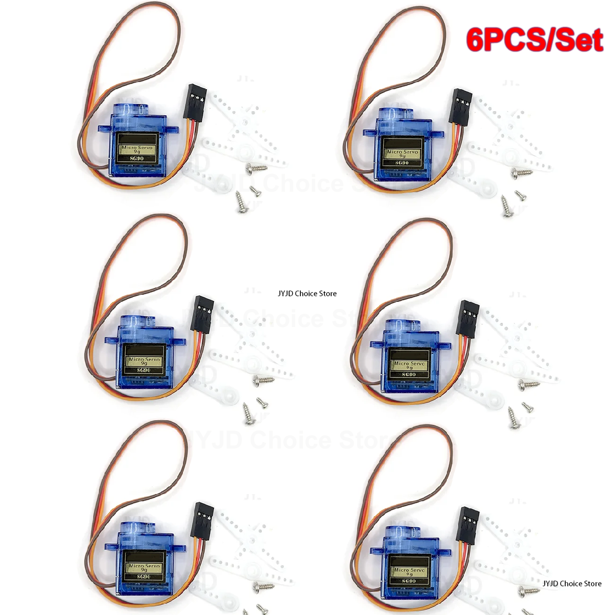 6pcs Sg90 9g Micro Servo Motor - Rc Helicopter Servo บทวิจารณ์และราคา