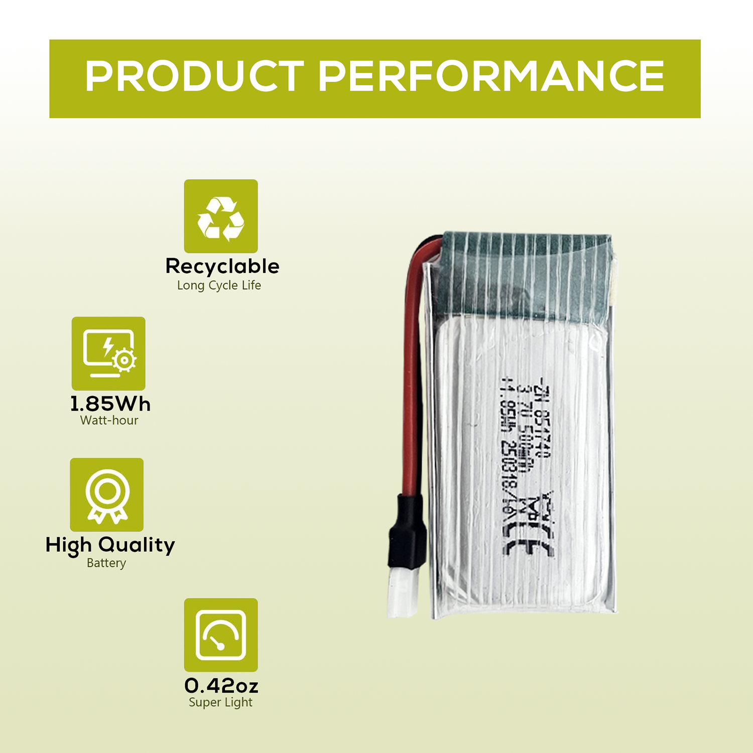 5Pcs 3.7V 500mAh LiPo Batterie - Rc Helicopter Charger บทวิจารณ์และราคา