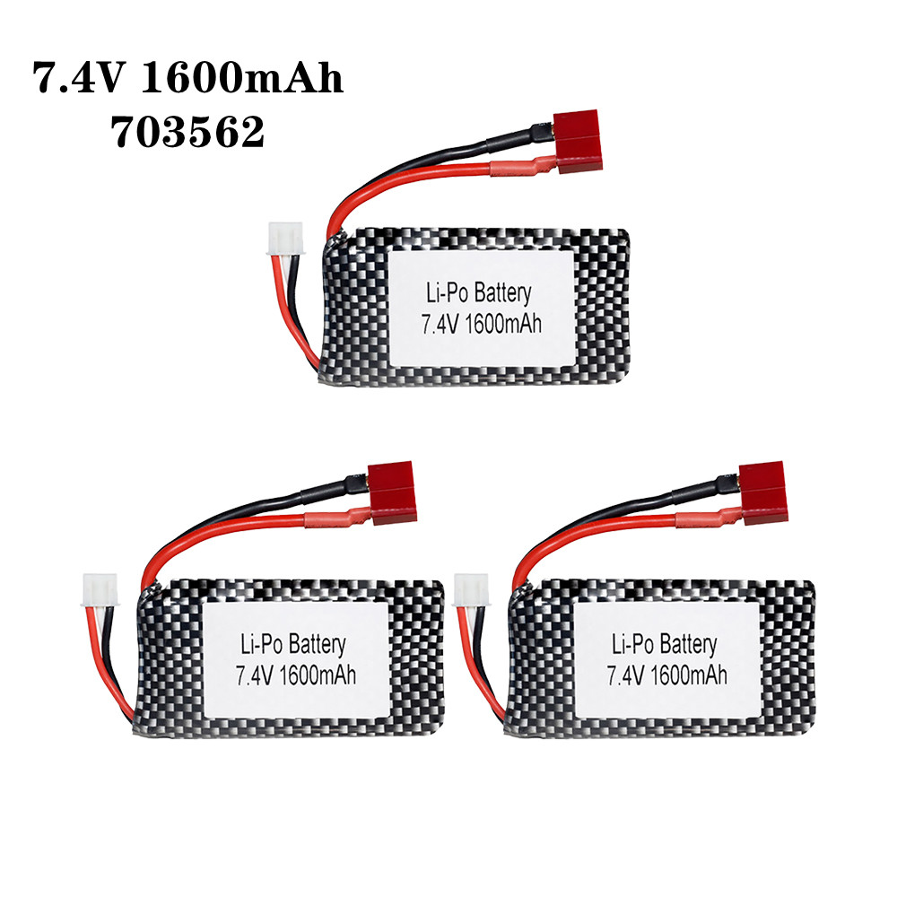 1/2/3pcs/Lot 7.4v 1600mah 7035 - Rc Helicopter Parts บทวิจารณ์และราคา